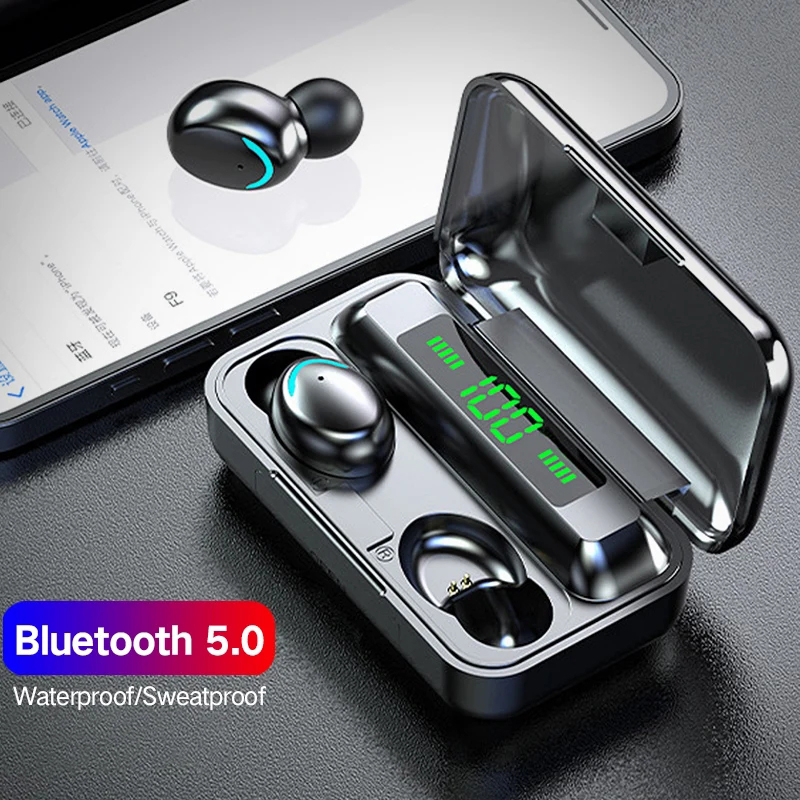 Bluetooth Headset On Ear - F9 Headphone Nirkabel TWS Headset Bluetooth