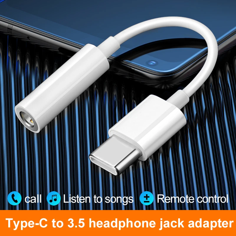 Usb C Earphone - Kabel Audio Aux Adaptor Jack Headphone