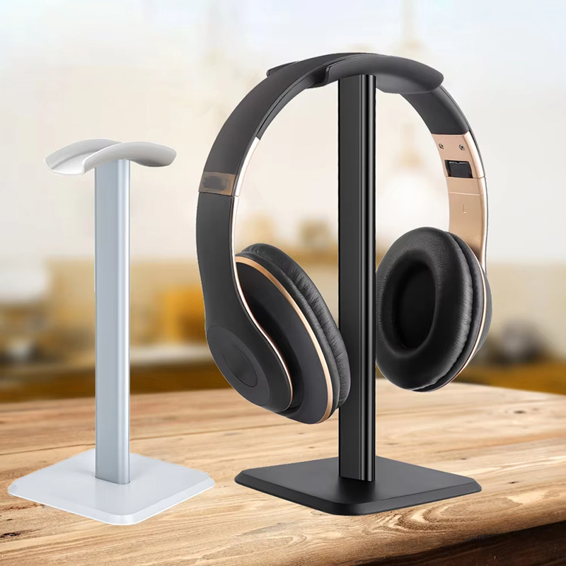 Headphone Stand Desk - Dudukan Headphone Desktop Plastik Dudukan Earphone