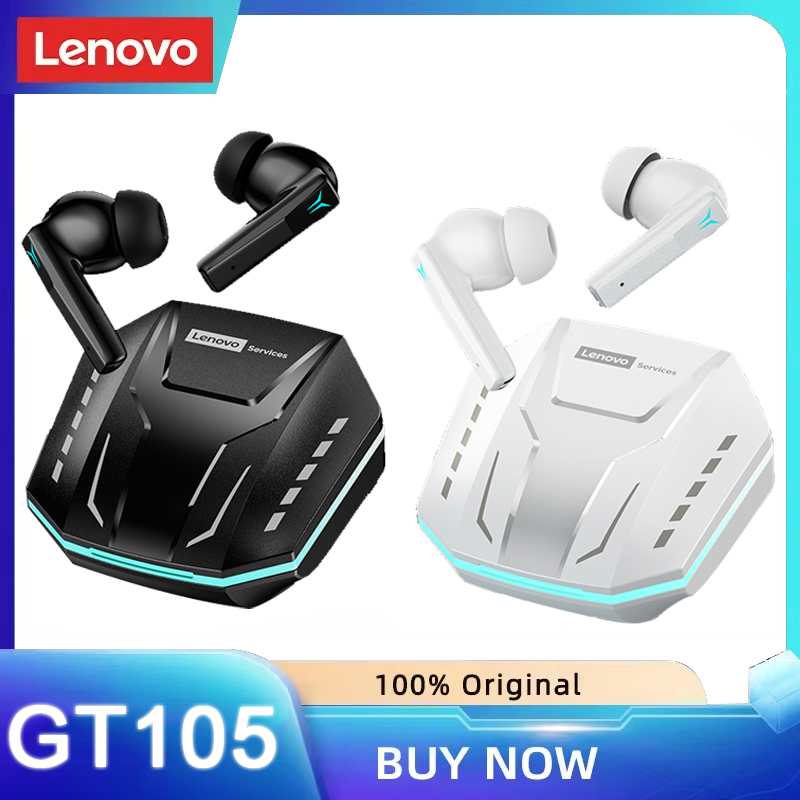 Gaming Headset Rgb - Lenovo GT105 Earbud Nirkabel Gaming Bluetooth