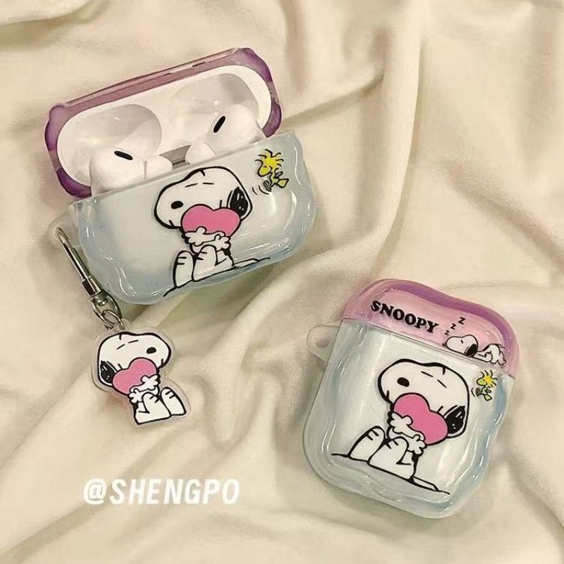 Bluetooth Headset On Ear - Casing Headset Anime Snoopy Cocok untuk