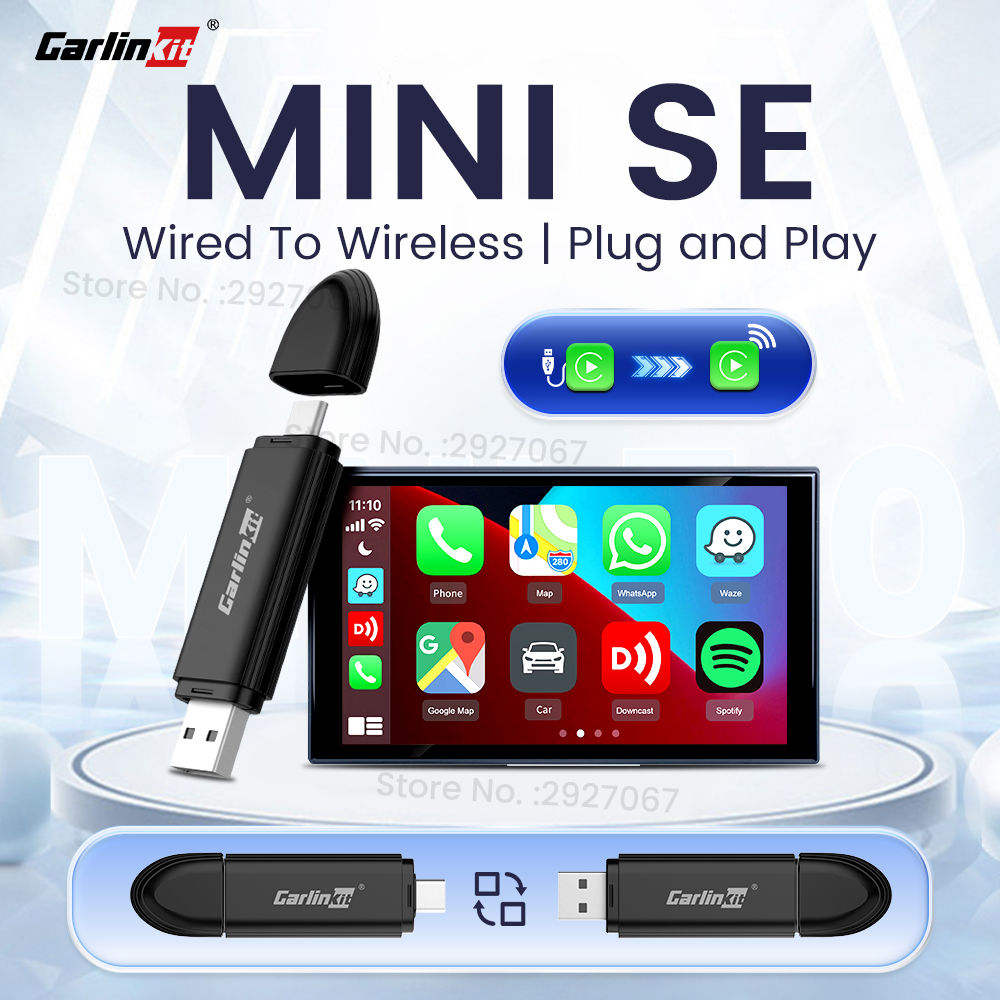 Bluetooth Adapter Receiver - CarlinKit MINI 5.0 Pro Wireless CarPlay,