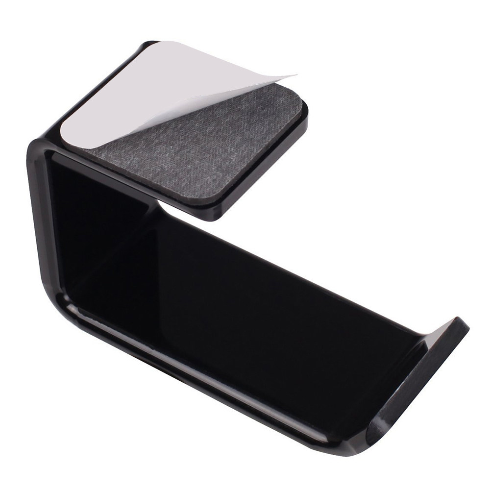 Headphone Stand Desk - Gantungan Headset Putar Premium Warna Hitam,