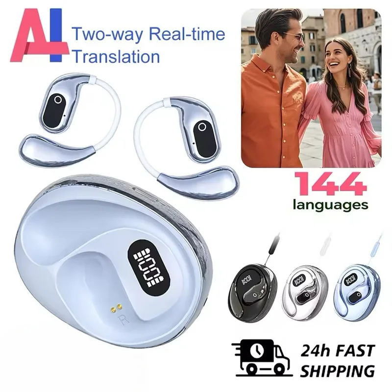 Bluetooth Headset On Ear - Headphone Penerjemah XG99 144 Bahasa Nirkabel