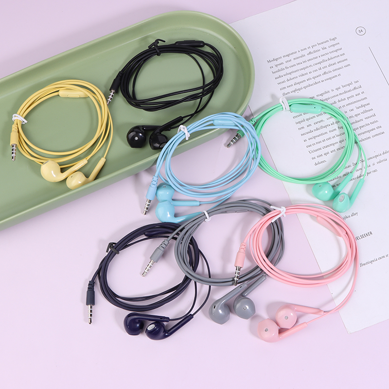 Noise Cancelling Headphone - U19 earphone berkabel permukaan halus, Headset