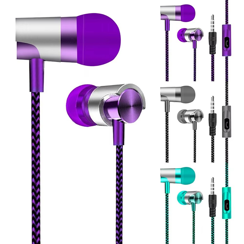 Wired Earphone Mic - Headphone Stereo 9D Berkabel Bass Dengan