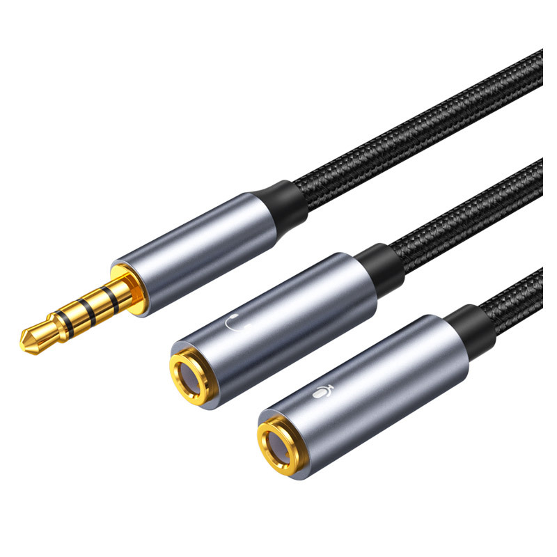 Earphone Splitter Jack - Kabel Audio Aux Jack 3.5mm pria