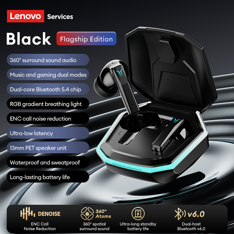 Lenovo GT105 Earbud Nirkabel G - Gaming Headset Rgb ulasan dan harga