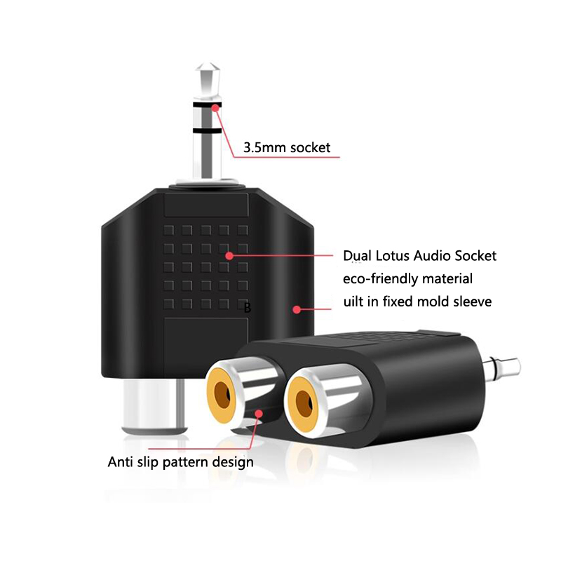 1/2/4 Buah Adaptor Kabel Audio - Earphone Splitter Jack ulasan dan harga
