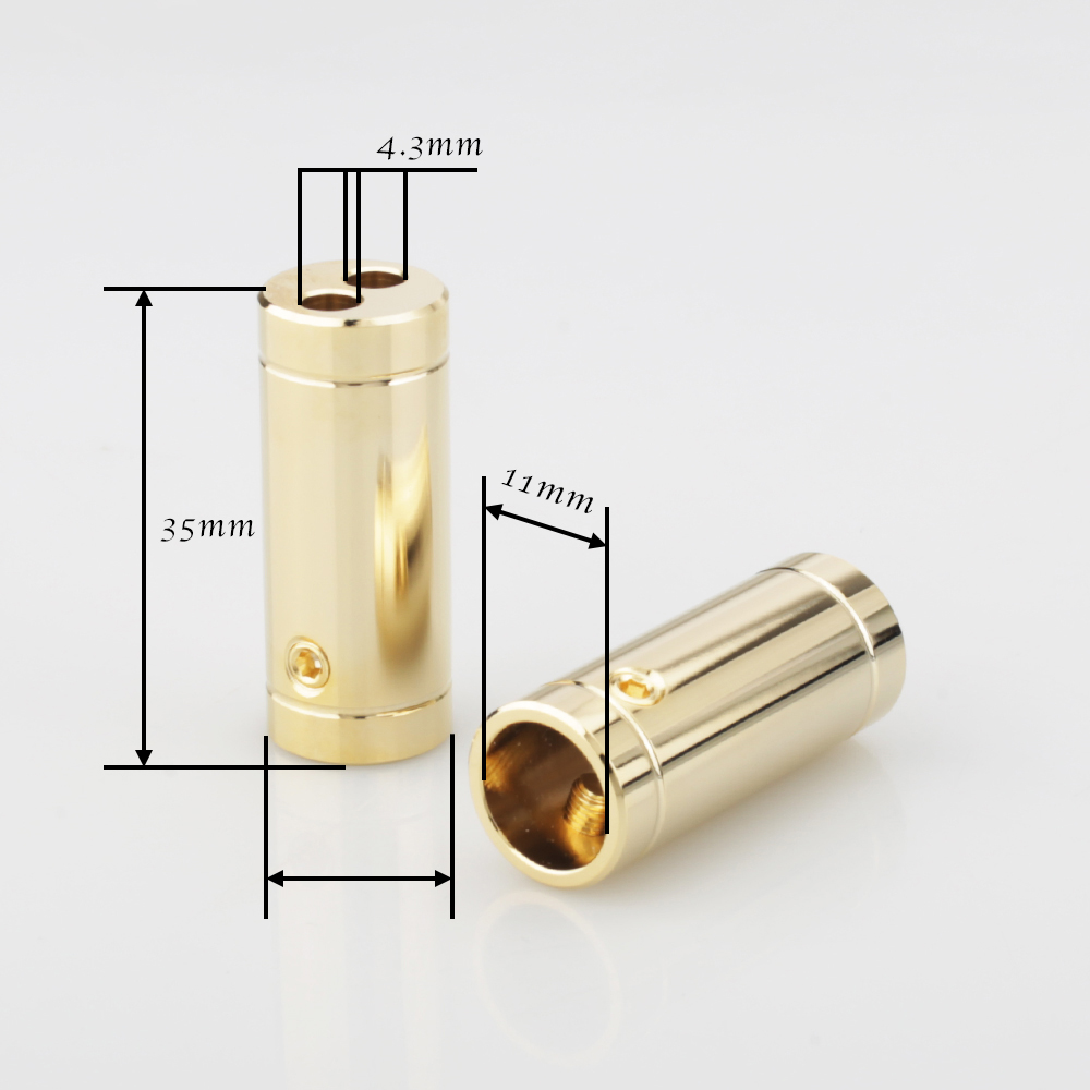 4 pcs Kabel Speaker Berlapis K - Audio Splitter Y ulasan dan harga