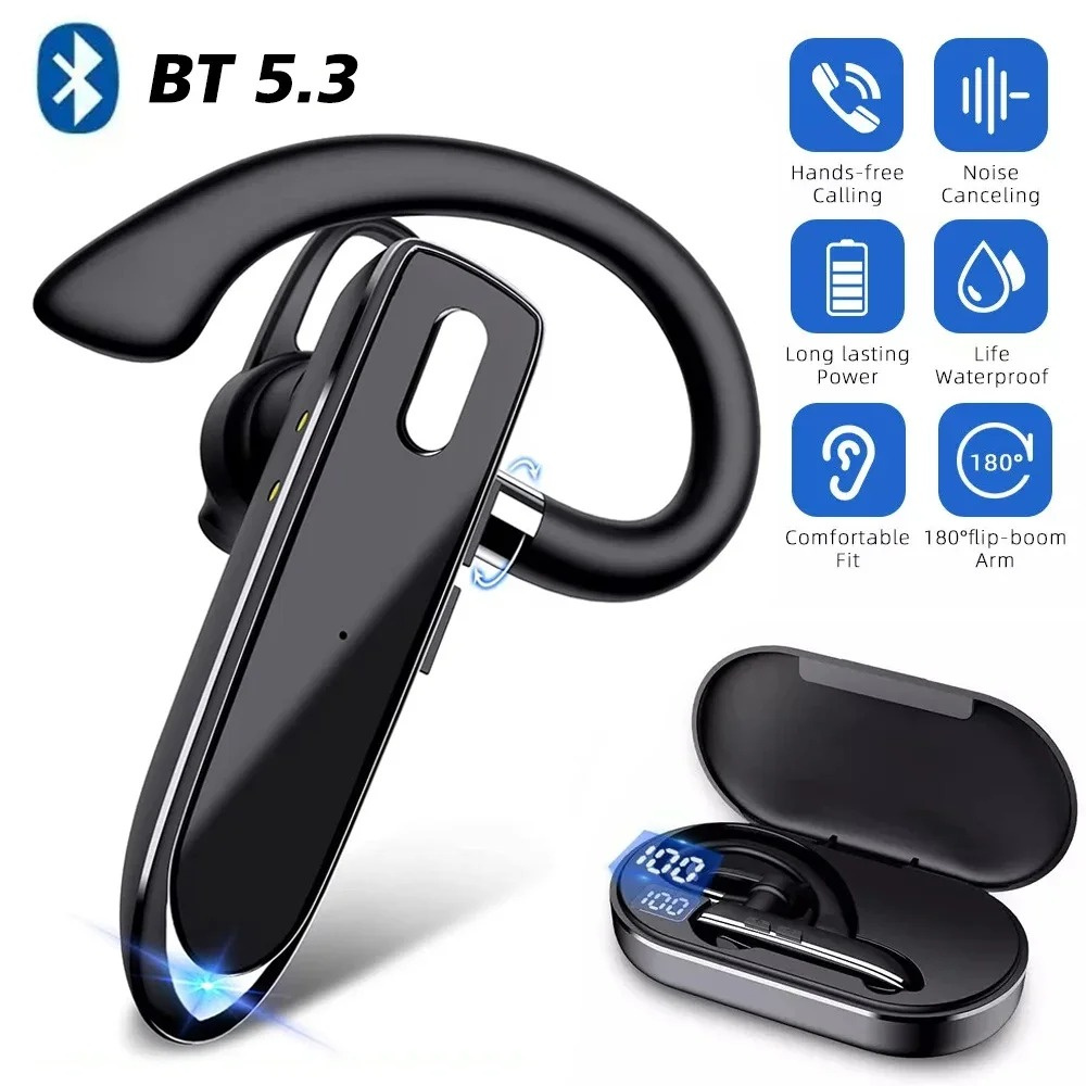 Penyuara telinga tanpa kabel,  - Bluetooth Headset On Ear ulasan dan harga
