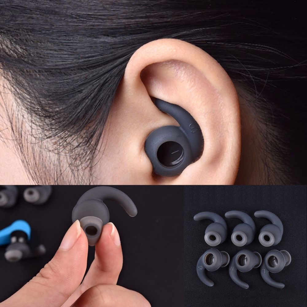 3 pasang S/M/L In-ear Headphon - Sports Earphone Hook ulasan dan harga