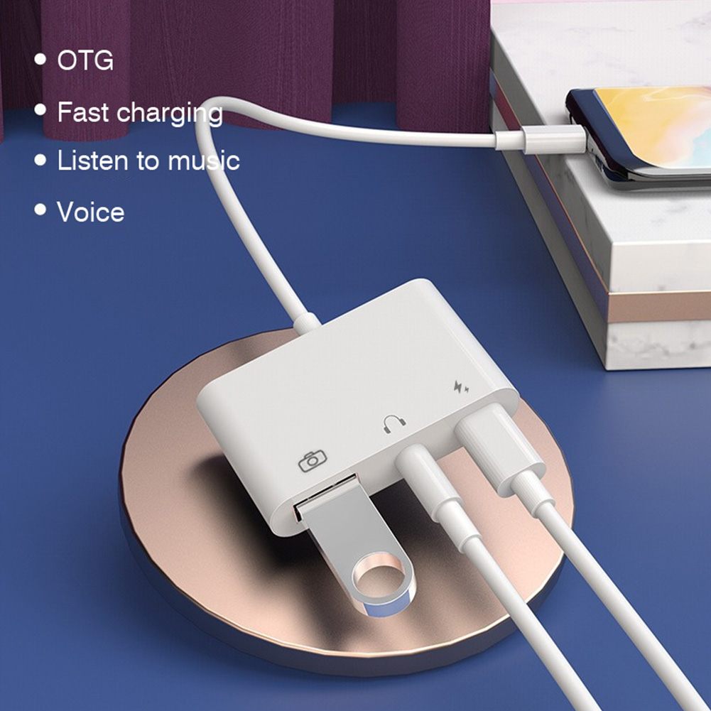 Adaptor Audio 3 in 1 Tipe C ke - Earphone Splitter Jack ulasan dan harga