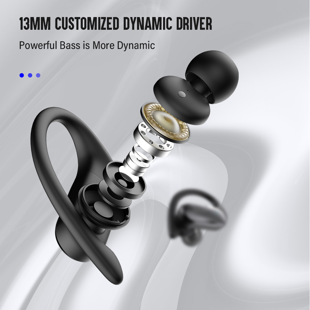 DACOM L19 TWS Earphone Bluetoo - Sports Earphone Hook ulasan dan harga