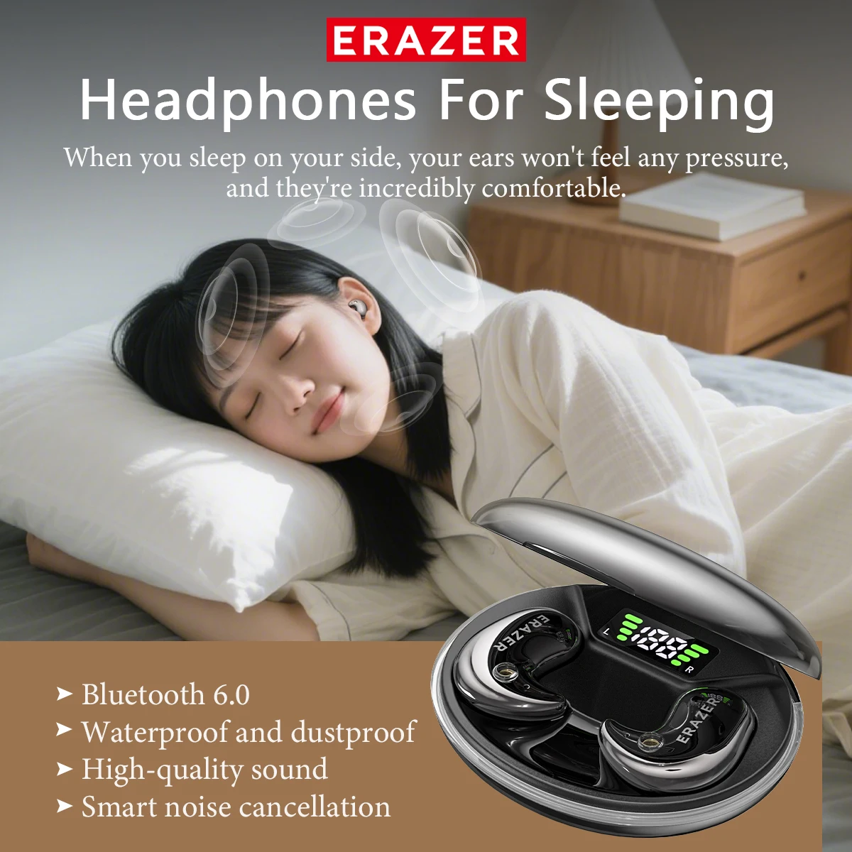 EARZER XF58 Headphone Bluetoot - Wireless Earbuds Tws ulasan dan harga