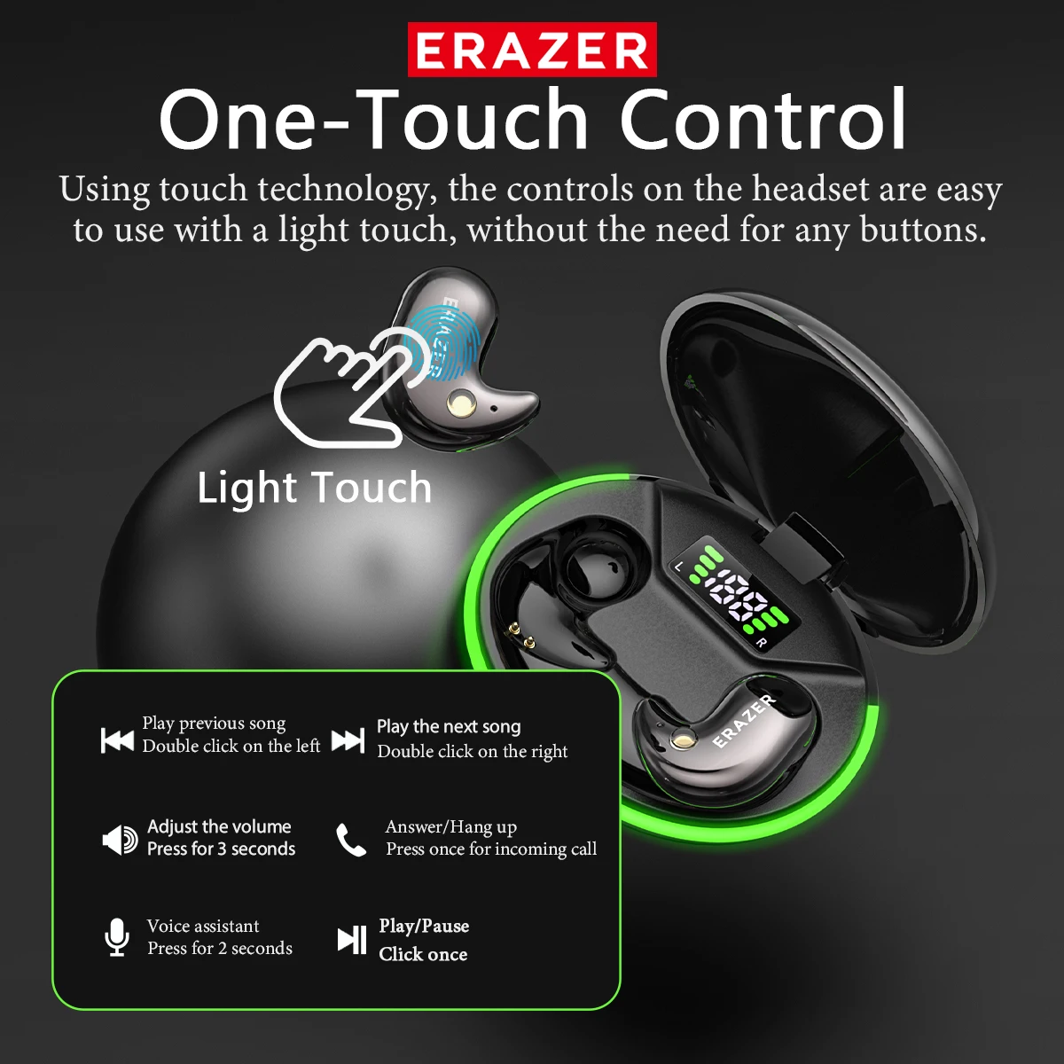 EARZER XF58 Headphone Bluetoot - Wireless Earbuds Tws ulasan dan harga