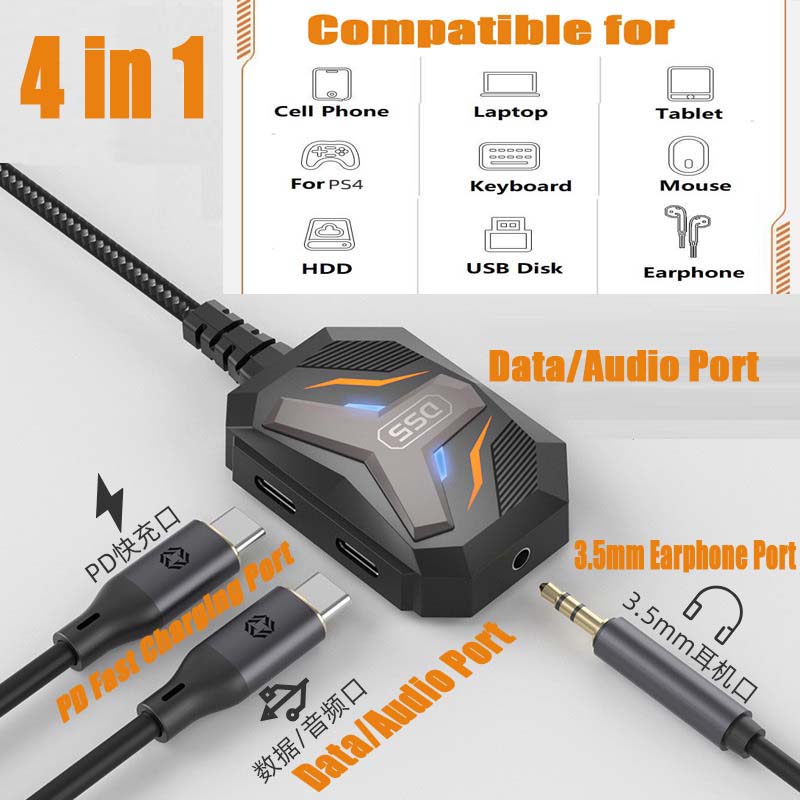 Splitter Tipe C USB C ke Jack  - Usb C Earphone ulasan dan harga