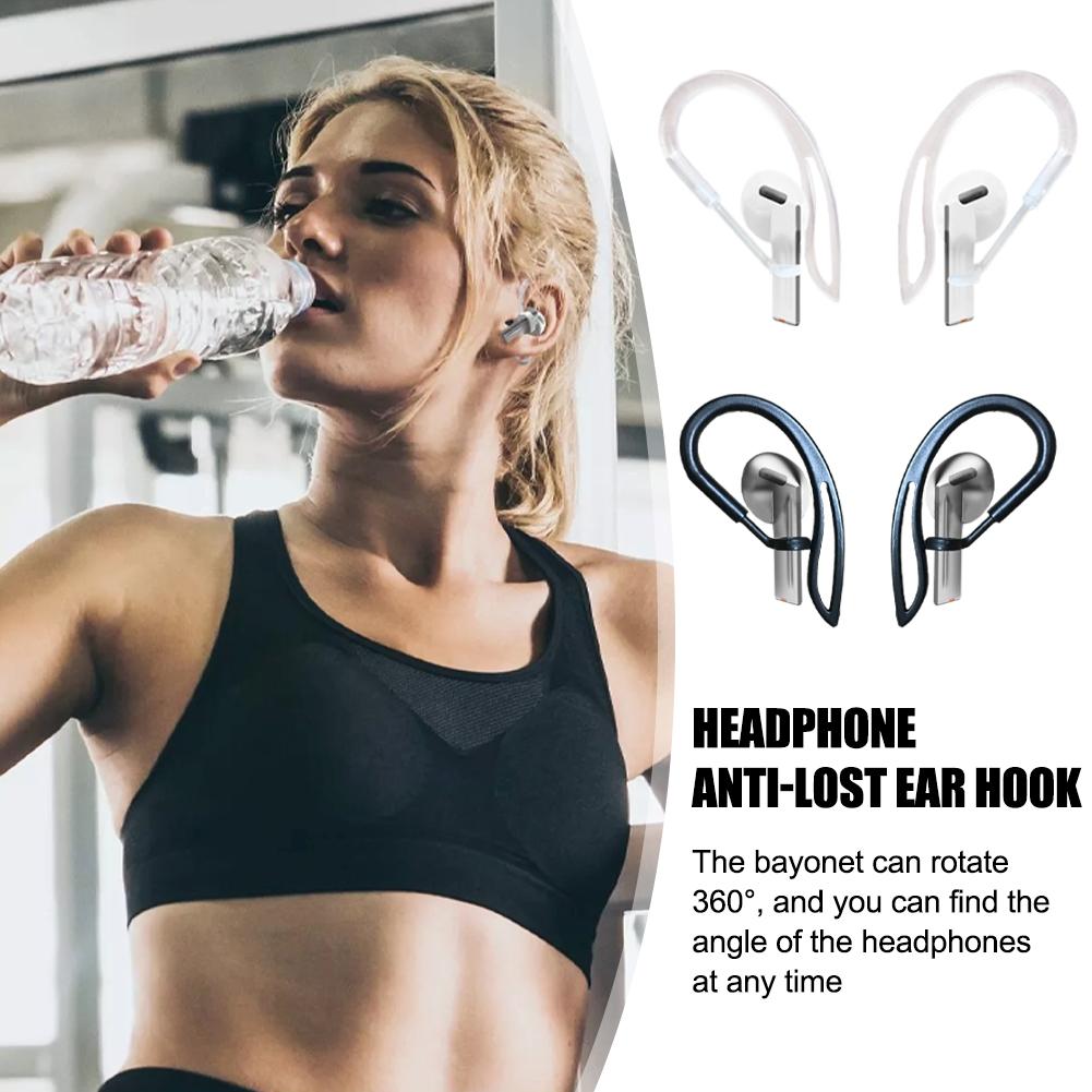 1/2 buah kait telinga Anti hil - Sports Earphone Hook ulasan dan harga