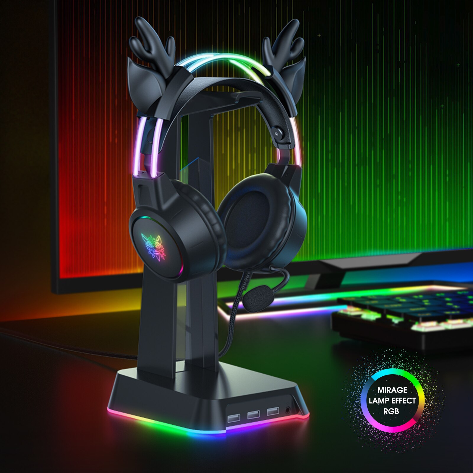 ONIKUMA Headset game dengan pe - Gaming Headset Rgb ulasan dan harga