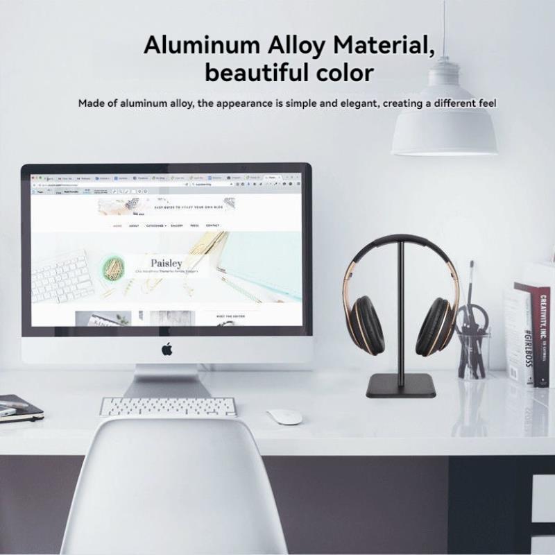1 Buah Tempat Headphone Plasti - Headphone Stand Desk ulasan dan harga