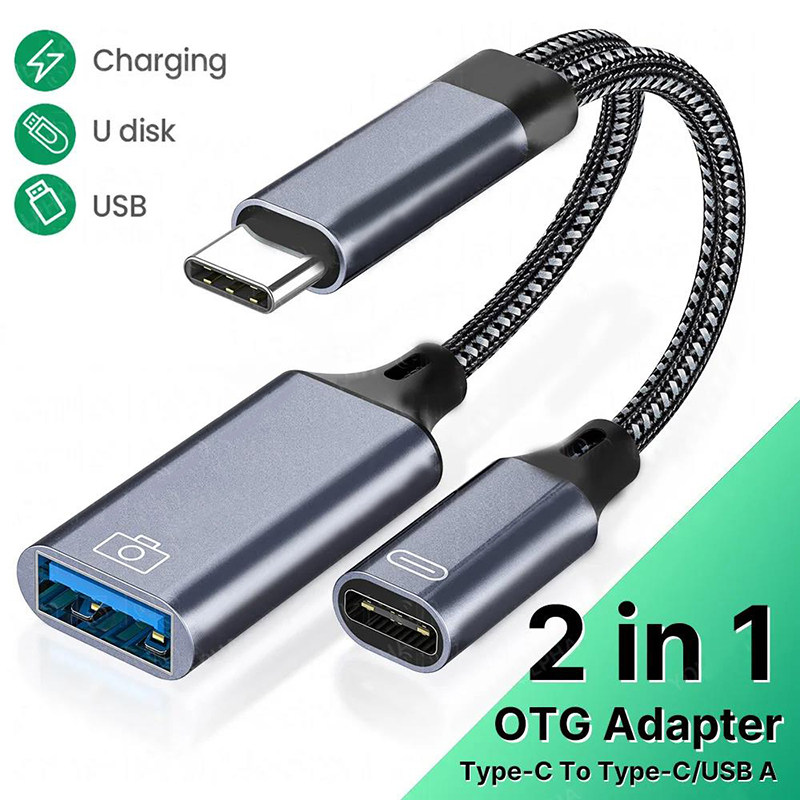 2 In 1 USB Tipe C Ke 3.5mm Aux - Usb C Earphone ulasan dan harga