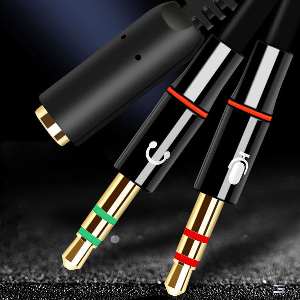 Konverter Audio Mikrofon Headp - Audio Splitter Y ulasan dan harga