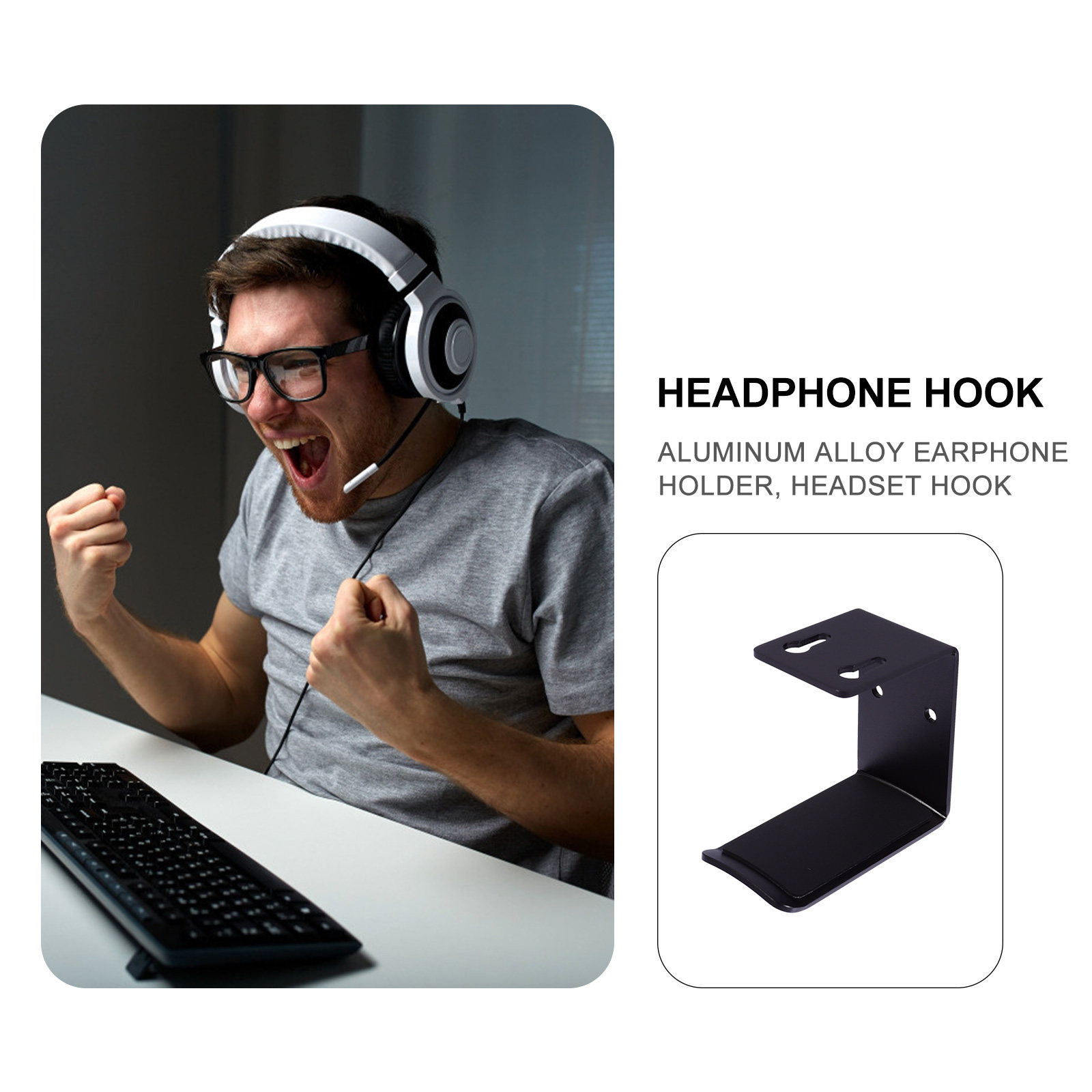 1Pcs Penyangga Headset Premium - Headphone Stand Desk ulasan dan harga