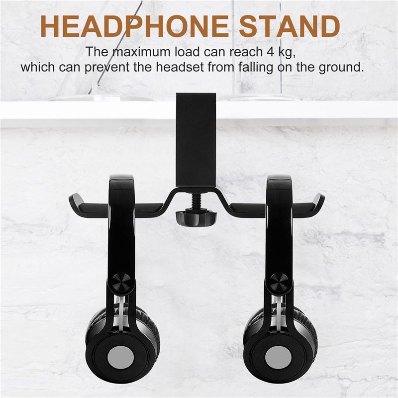 Penyangga Headphone Ganda di B - Headphone Stand Desk ulasan dan harga